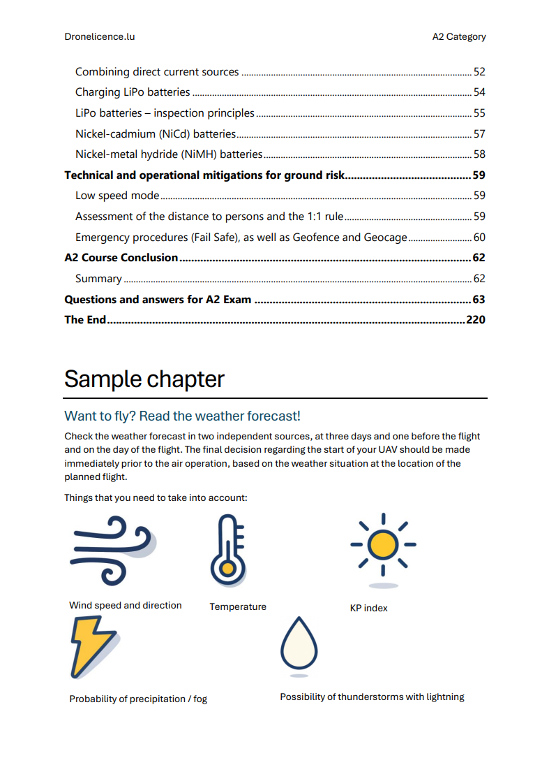 A2 Drone License Exam Luxembourg – Official Questions & Answers with Full Study Materials - Image 4